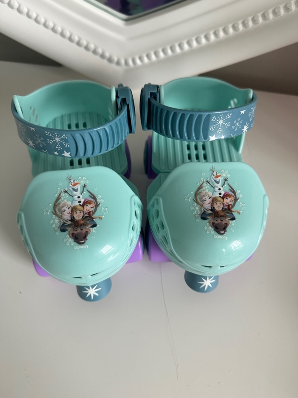Disney Frozen Aqua & Purple Adjustable Kids Roller Shoes